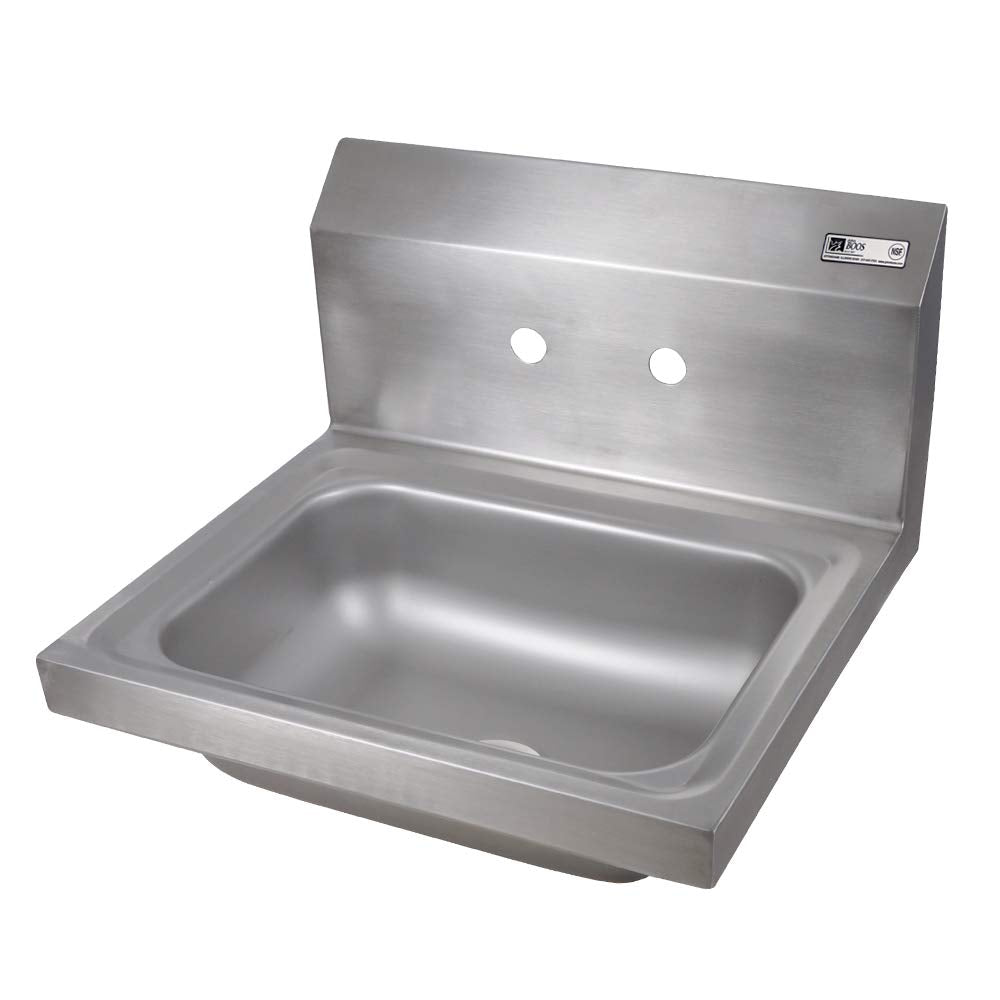 John Boos PBHS-W-1410 Stainless Steel Pro-Bowl Hand Sink, Faucel Location: Splash Mount, 4" On-Center, 1-7/8" Drain, 13.38" Height, 15.5" Width, 17" Length