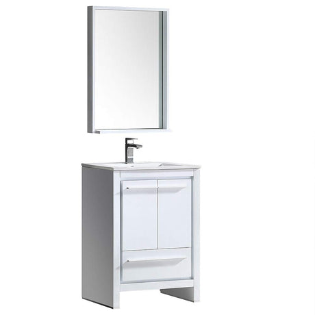 Fresca FVN8125HA Fresca Allier Rio 24" Ash Gray Modern Bathroom Vanity w/ Medicine Cabinet
