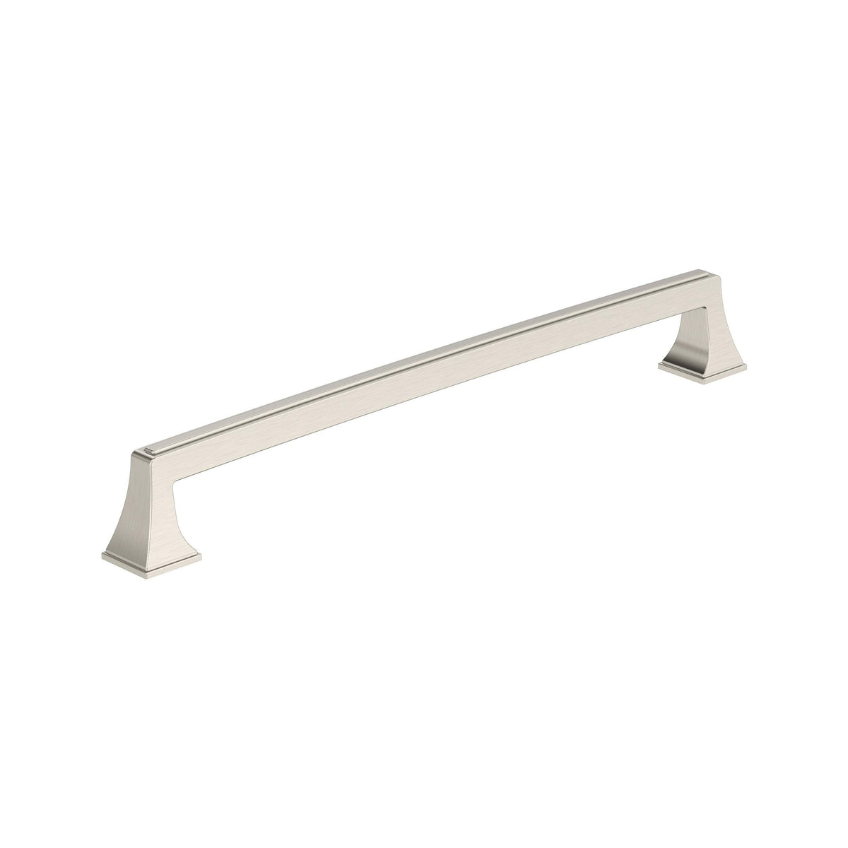 Amerock BP53536G10 Satin Nickel Cabinet Pull 10-1/16 in (256 mm) Center-to-Center Cabinet Handle Mulholland Drawer Pull Kitchen Cabinet Handle Furniture Hardware