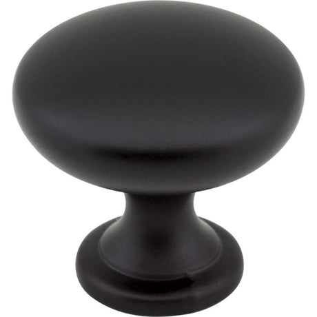 Elements 3910-MB 1-3/16" Diameter Matte Black Madison Cabinet Mushroom Knob