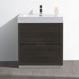 Fresca FCB8430GO-I Fresca Valencia 30" Gray Oak Free Standing Modern Bathroom Vanity