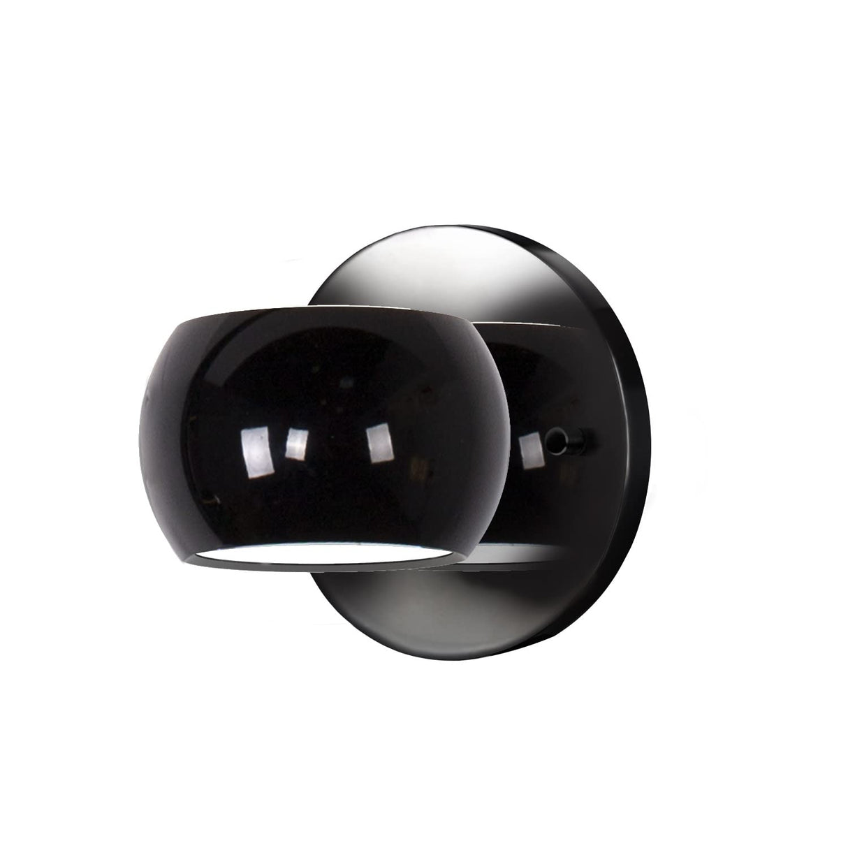 Kuzco WS46604-GBK FLUX 4" WS Gloss Black 120V Touch dimmer LED 3000K 90CRI 10W