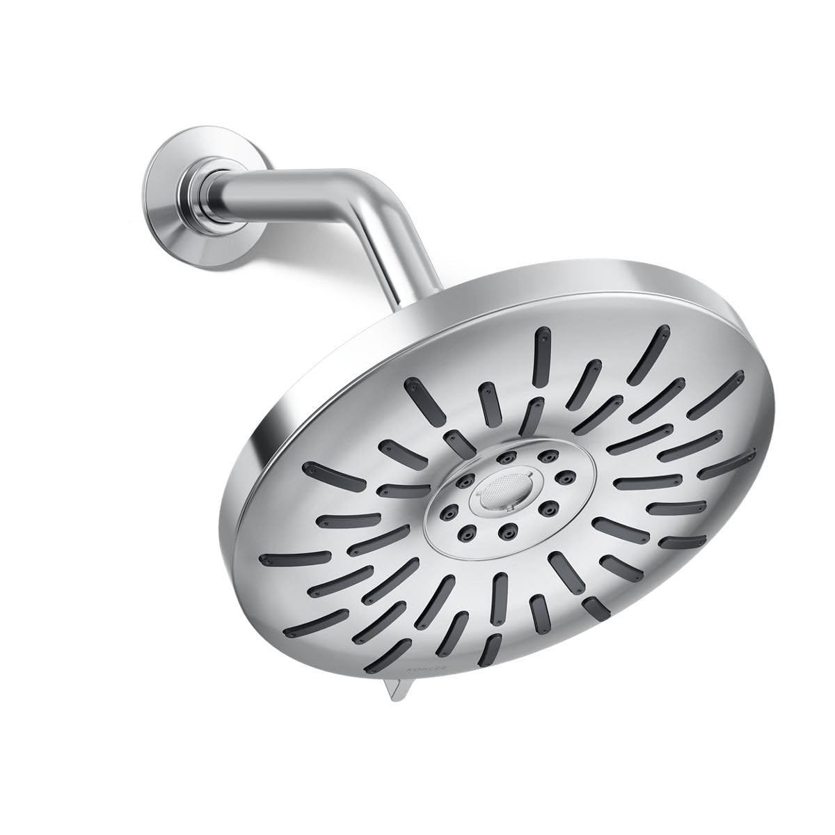 Bellerose 3-Spray Patterns 1.75 GPM 8 in. Wall Mount Fixed Shower Head in Polished Chrome