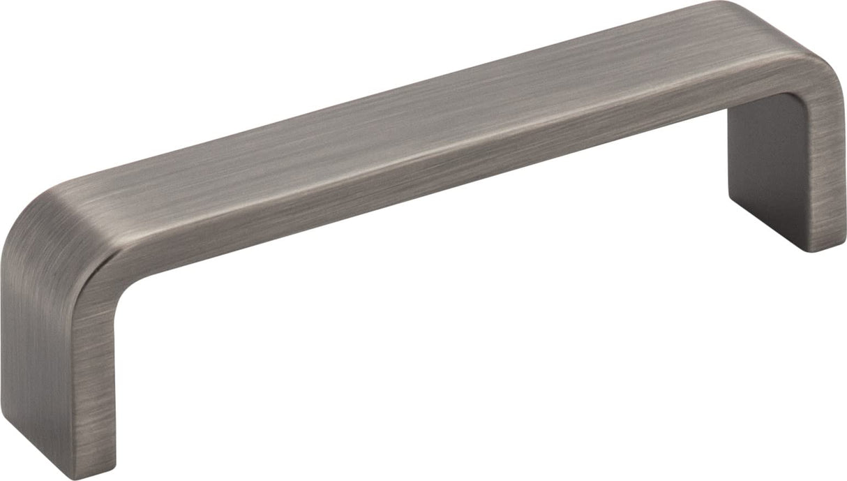 Elements 193-4BNBDL 4" Center-to-Center Brushed Pewter Square Asher Cabinet Pull