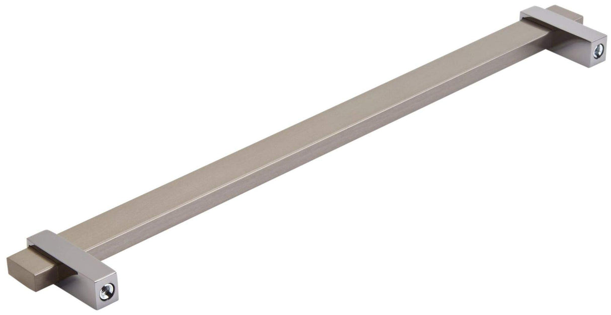 Amerock Cabinet Pull Silver Champagne/Black Nickel 10-1/16 inch (256 mm) Center to Center Mulino 1 Pack Drawer Pull Drawer Handle Cabinet Hardware