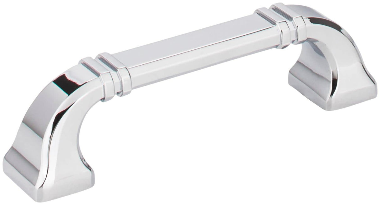 Jeffrey Alexander 165-96PC 96 mm Center-to-Center Polished Chrome Ella Cabinet Pull