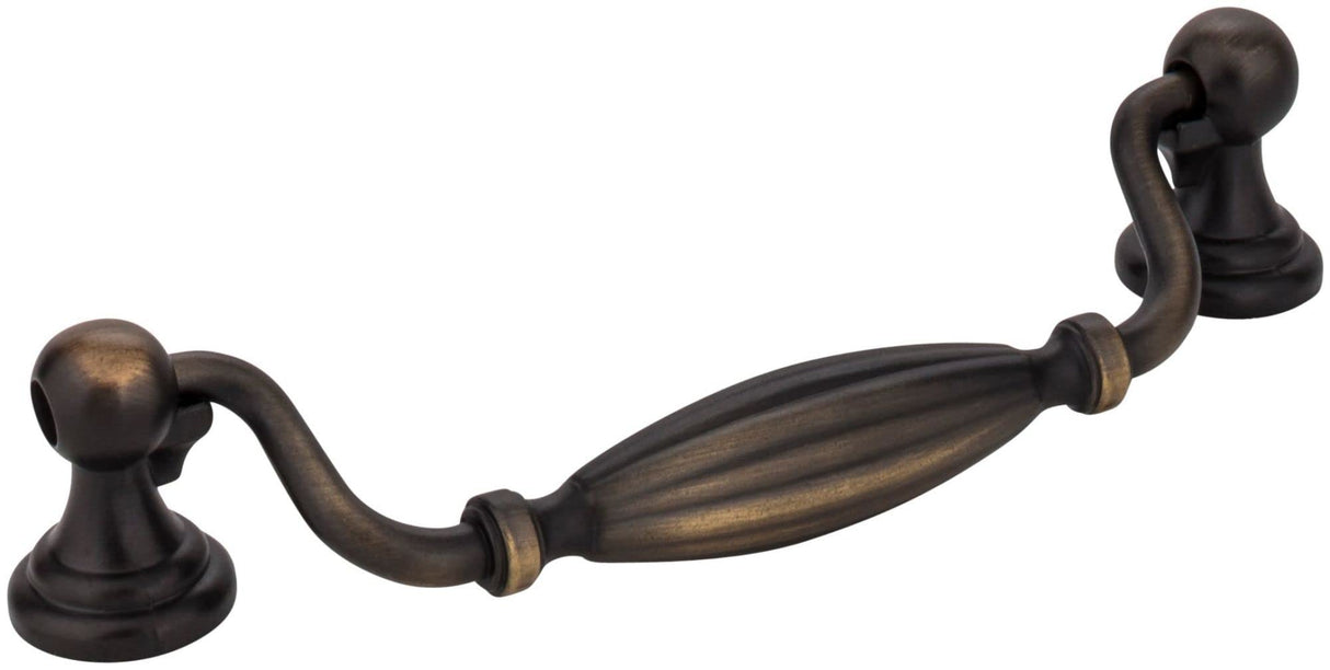 Jeffrey Alexander 718-128ABSB 128 mm Center-to-Center Antique Brushed Satin Brass Glenmore Cabinet Drop Pull