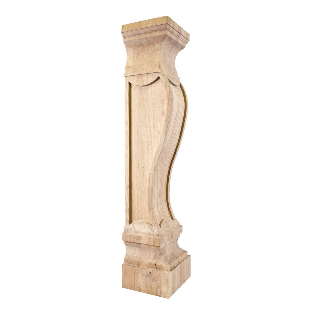 Hardware Resources FCORV-CH 8" W x 7" D x 36" H Cherry German Romanesque Fireplace Corbel