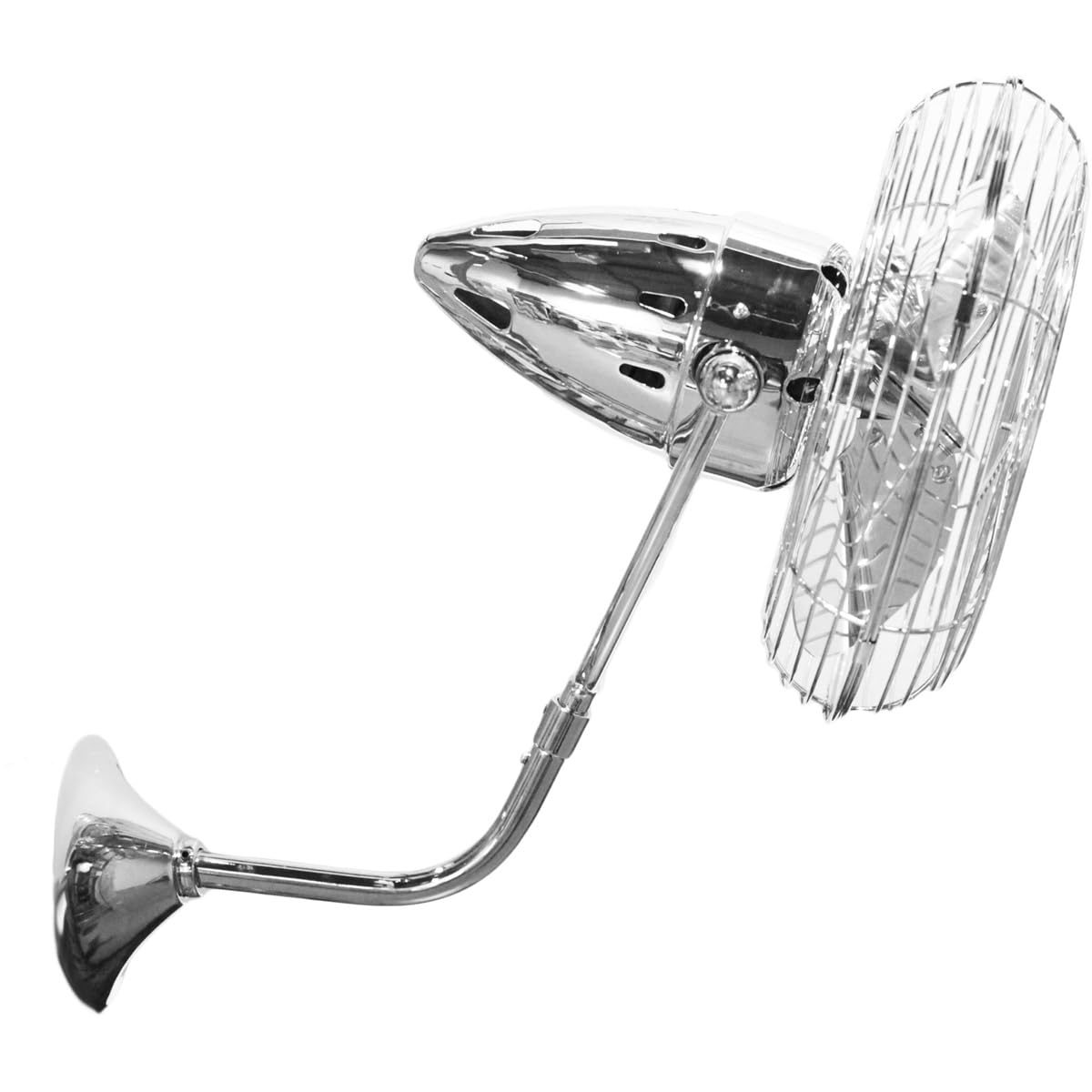 Matthews Fan BP-CR-MTL Bruna Parede wall fan in Polished Chrome finish.