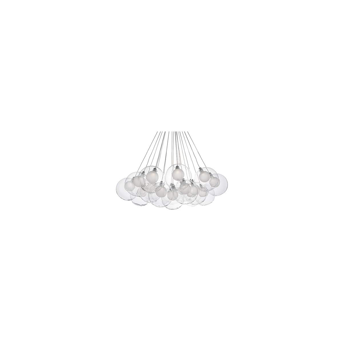 Kuzco CH3128 BOLLA 28" CH Chrome 120V ELV LED 3000K 90CRI 55W