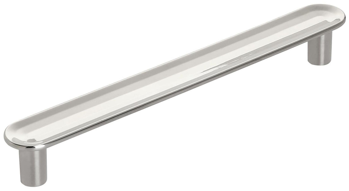 Amerock Cabinet Pull Polished Nickel 5-1/16 inch (128 mm) Center to Center Concentric 1 Pack Drawer Pull Drawer Handle Cabinet Hardware