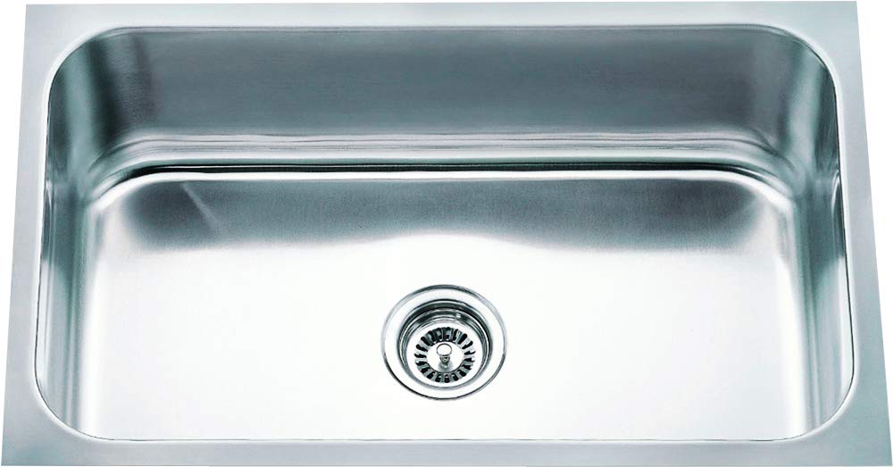 Hardware Resources 868 30" L x 18" W x 9" D Undermount 18 Gauge Stainless Steel Single Bowl Sink