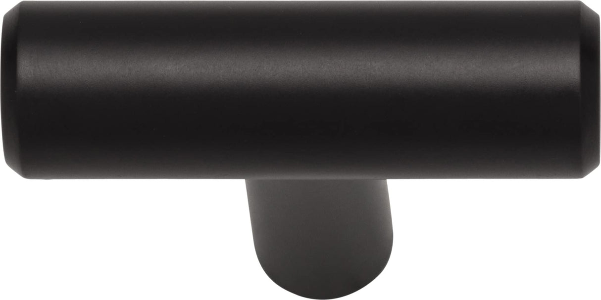 Elements 40MB 1-9/16" Overall Length Matte Black Naples Cabinet "T" Knob