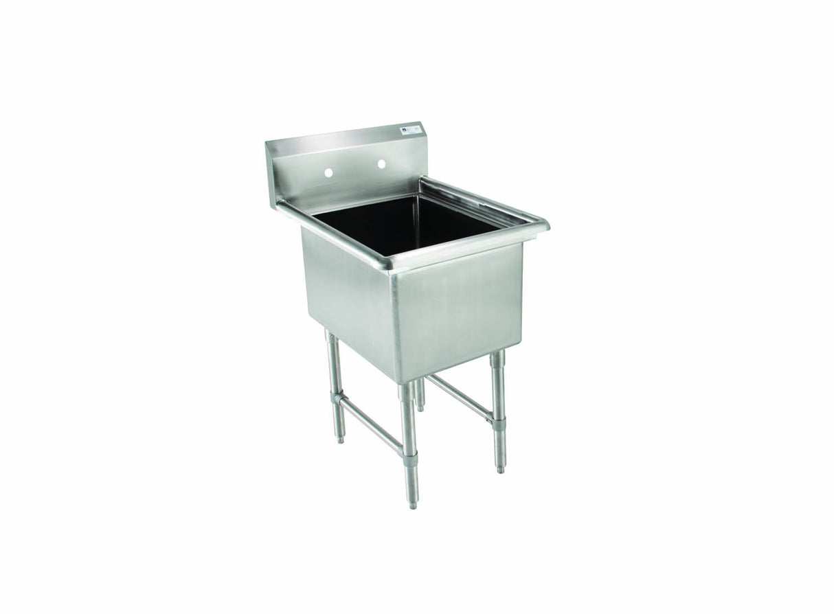 John Boos 1B18244 B Series Stainless Steel Sink, 14" Deep Bowl, 1 Compartment, 23" Length x 29-1/2" Width