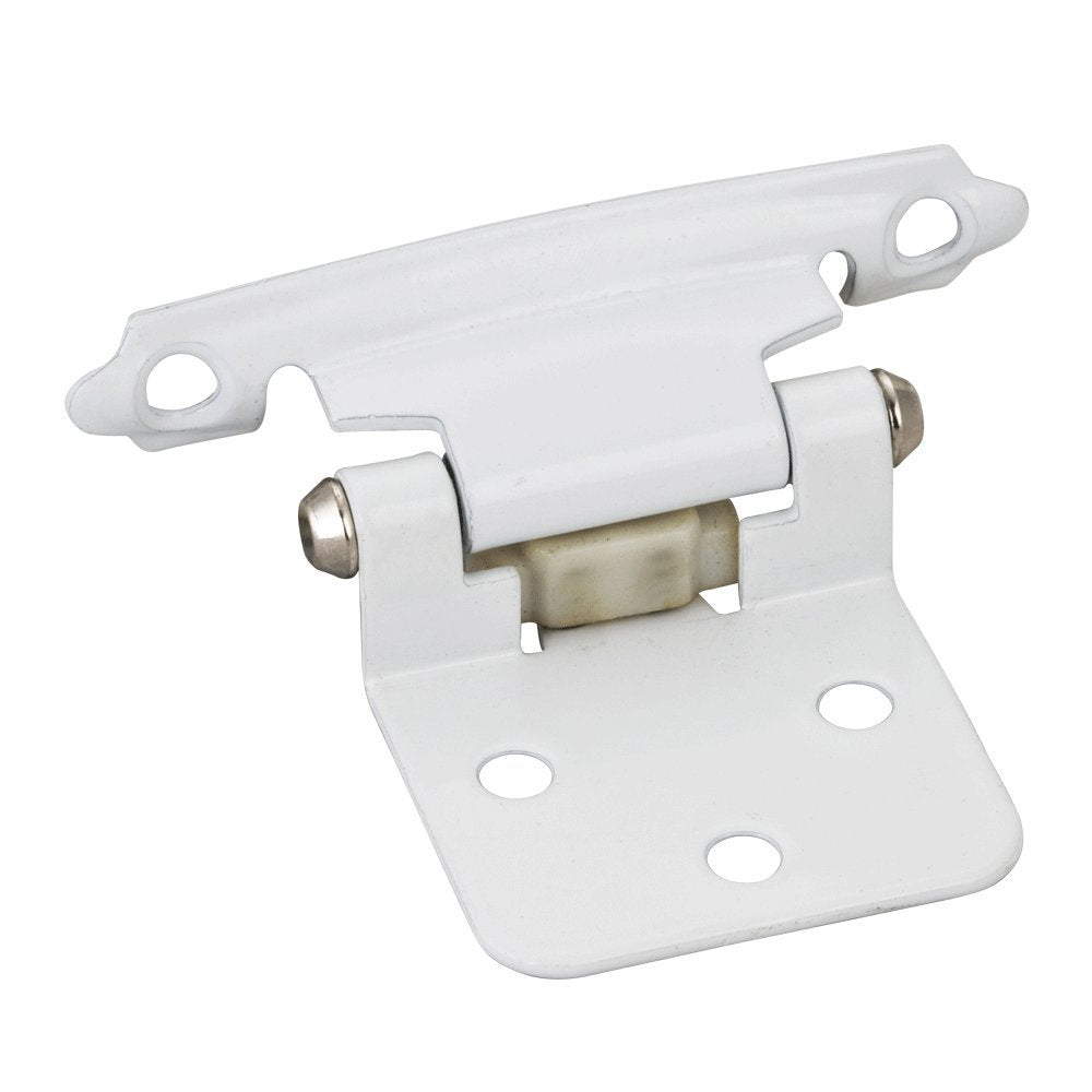 Hardware Resources P5011WH-R Traditional 1/2" Overlay Hinge with Screws - White