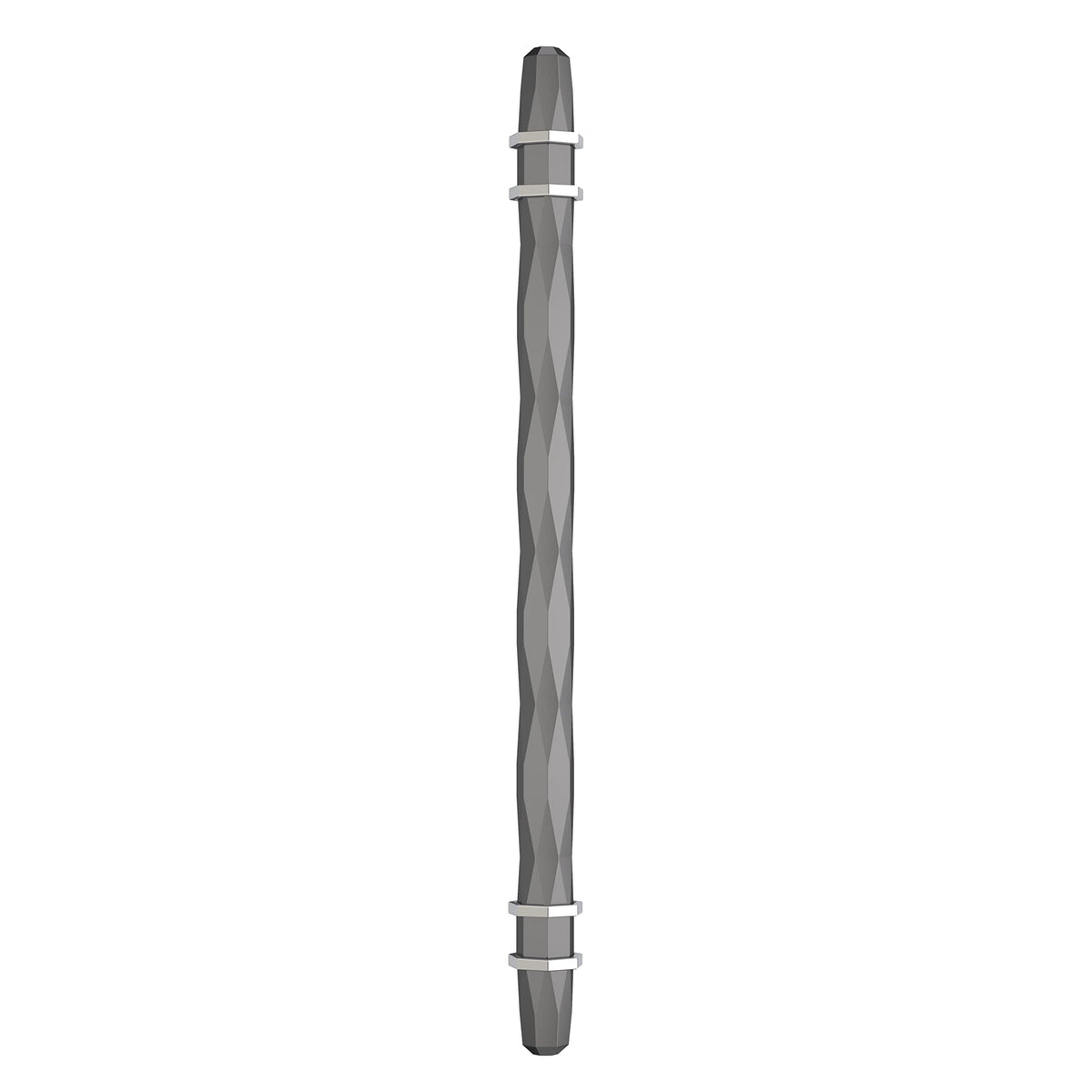Amerock Cabinet Pull Black Chrome/Polished Chrome 8 inch (203 mm) Center-to-Center London 1 Pack Drawer Pull Drawer Handle Cabinet Hardware