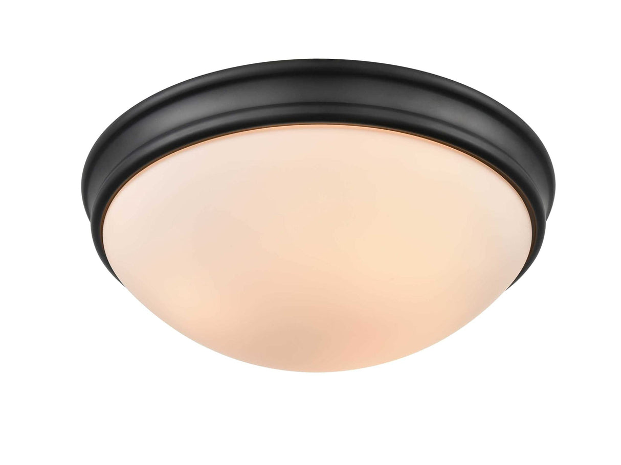 Millennium Lighting 5225-BN 3 Light 14" Wide Flush Mount Bowl Ceiling Fixture