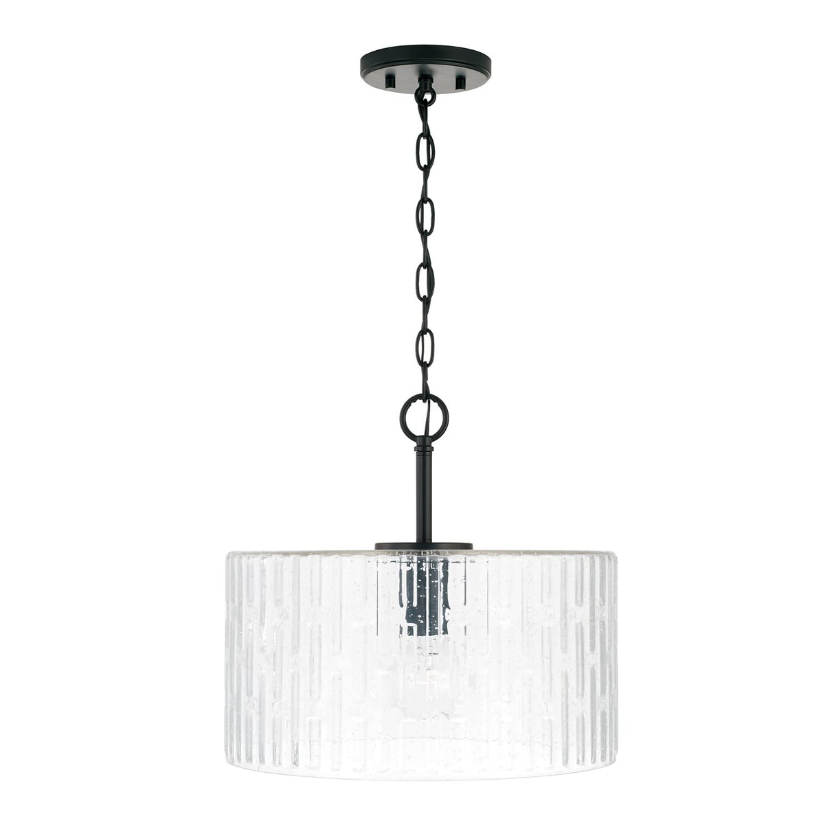 Capital Lighting 241311MB Emerson 1 Light Semi-Flush Matte Black