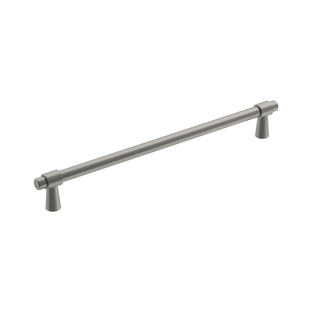 Amerock Cabinet Pull Satin Nickel 8-13/16 inch (224 mm) Center-to-Center Destine 1 Pack Drawer Pull Cabinet Handle Cabinet Hardware