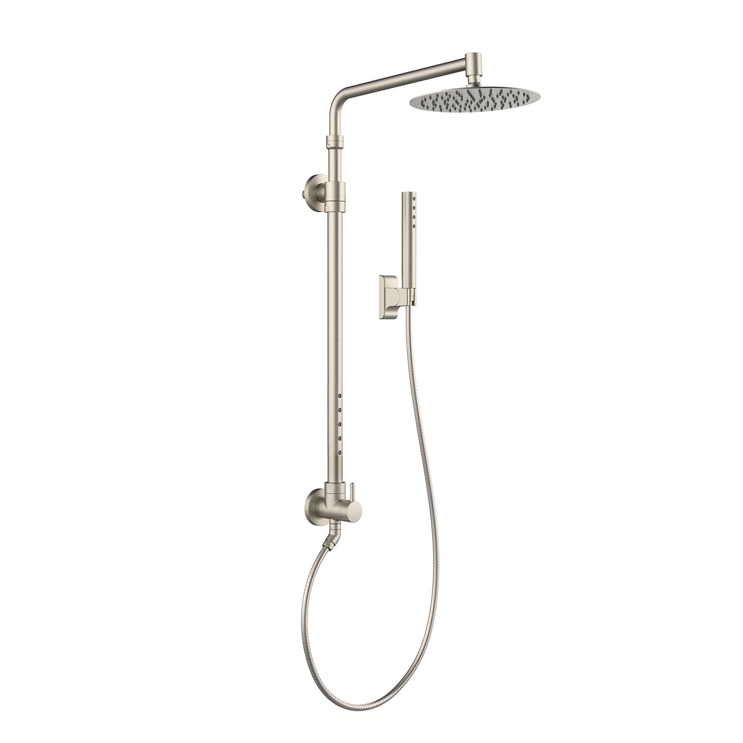 PULSE Showerspas 1059-BN-1.8GPM Atlantis System with 10" Rain Showerhead, 5 Body Sprays and Hand Shower, Brushed Nickel, 1.8 GPM