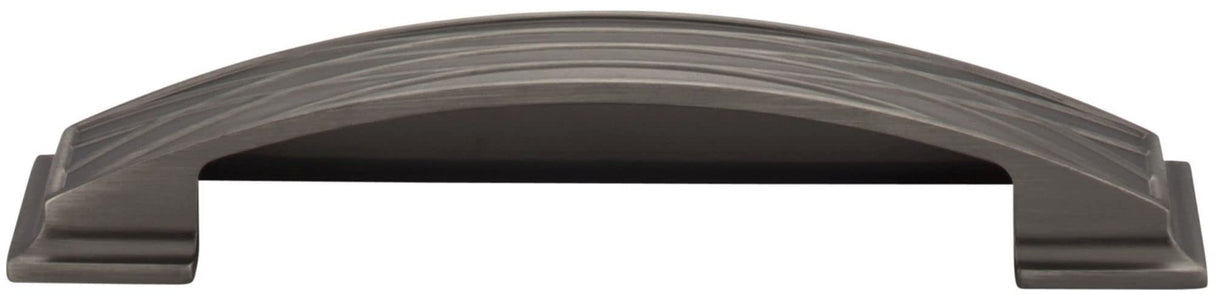 Jeffrey Alexander 536-128SN 128 mm Center-to-Center Satin Nickel Square Geometric Pattern Aberdeen Cabinet Cup Pull