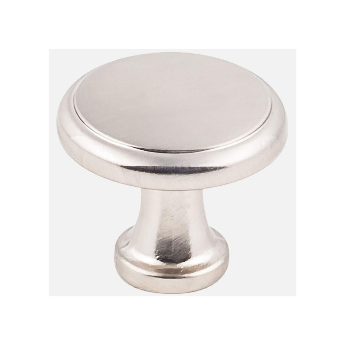 KasaWare K997SN-10 1-3/16" Diameter Flat Round Knob with Step, 10-pack