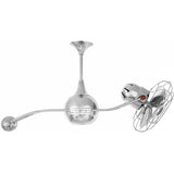 Matthews Fan B2K-CR-MTL Brisa 360° counterweight rotational ceiling fan in Polished Chrome finish with metal blades.