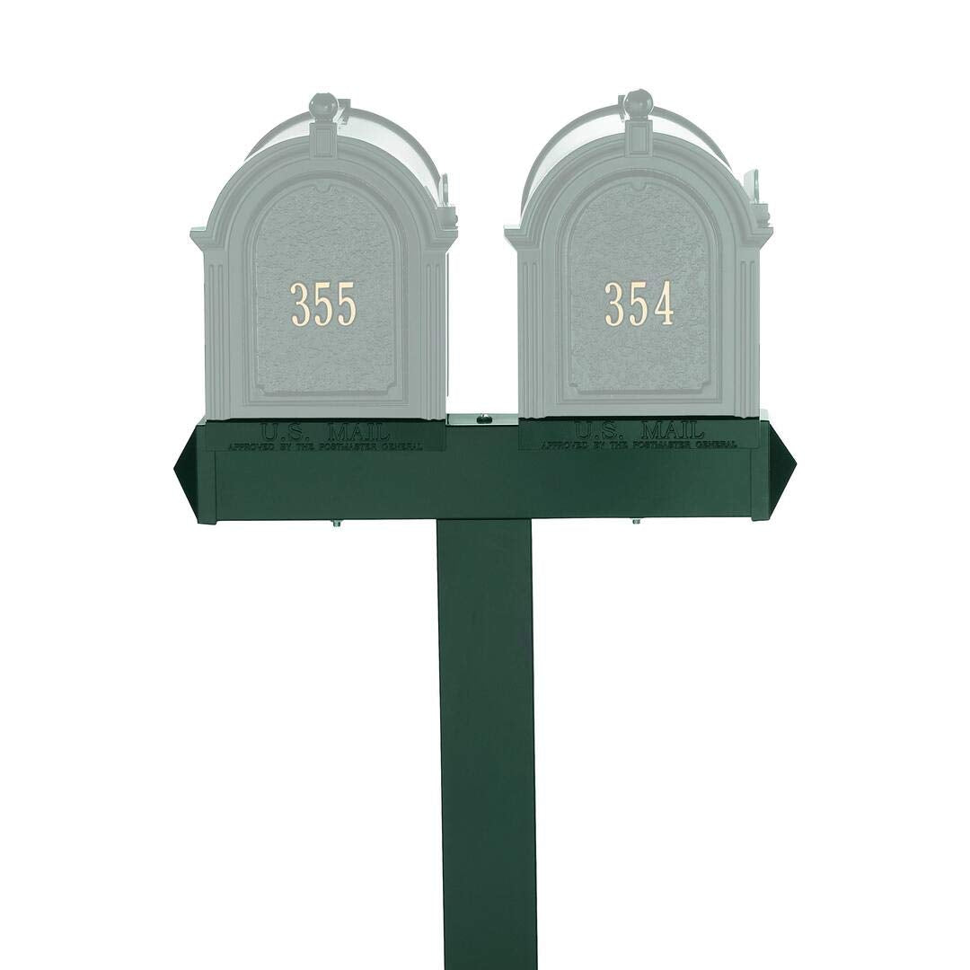 Whitehall 16066 - Dual Mailbox Extended Post - Green