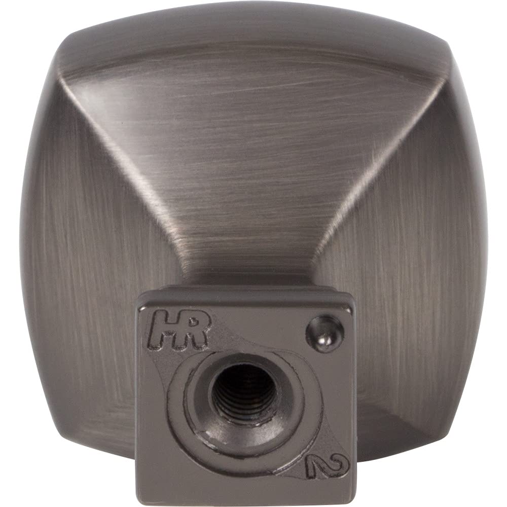 Jeffrey Alexander 278BNBDL 1-1/8" Overall Length Brushed Pewter Square Audrey Cabinet Knob
