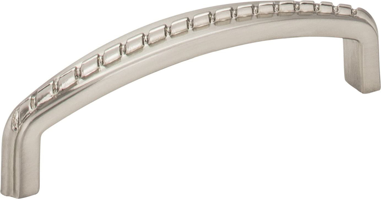 Elements Z118-96SN 96 mm Center-to-Center Satin Nickel Rope Detailed Cypress Cabinet Pull