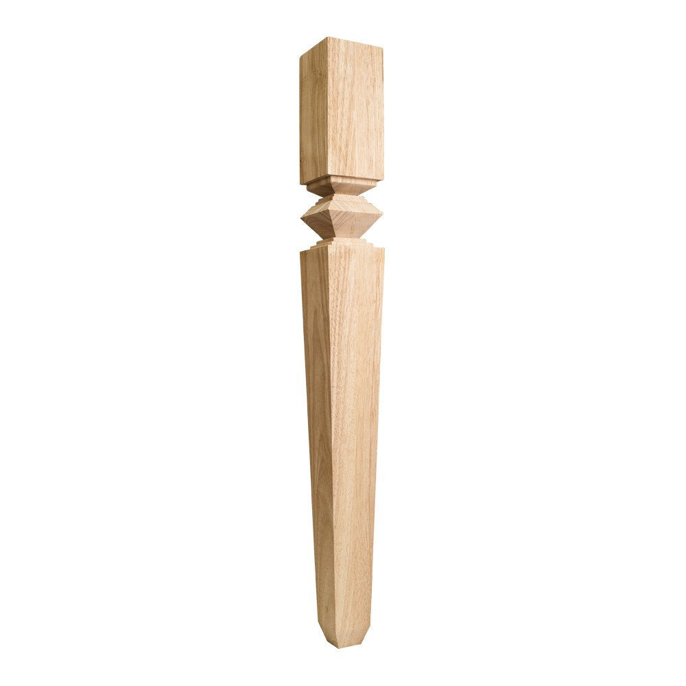 Hardware Resources P34MP 3-3/4" W x 3-3/4" D x 35-1/2" H Maple Diamond Tapered Post