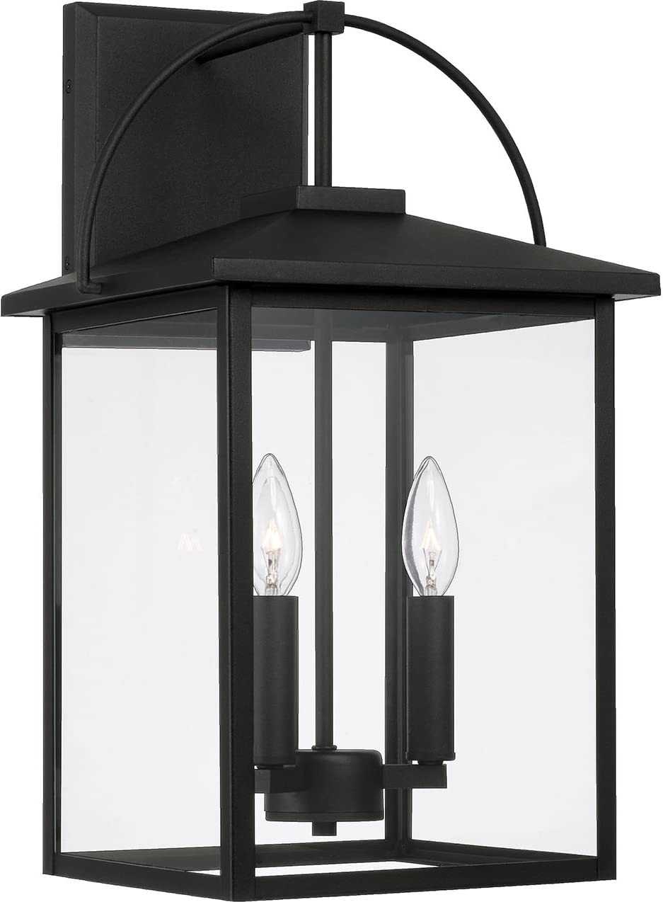 Capital Lighting 948031BK Bryson 3 Light Outdoor Wall Lantern Black