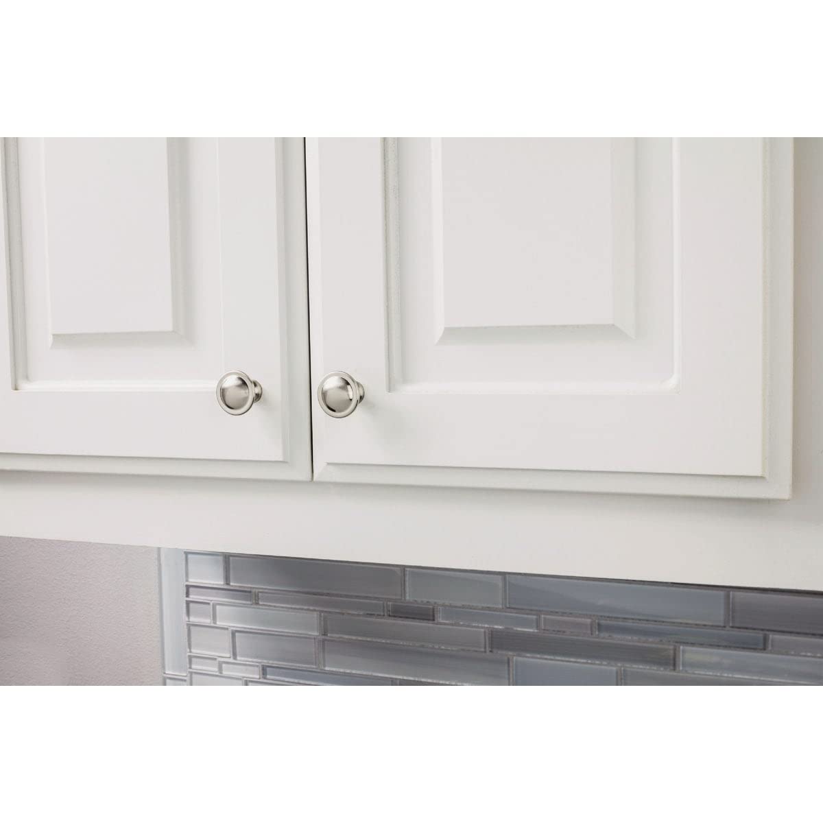 KasaWare K413SN-10 1-1/8" Diameter Round Knob with Ring, 10-pack