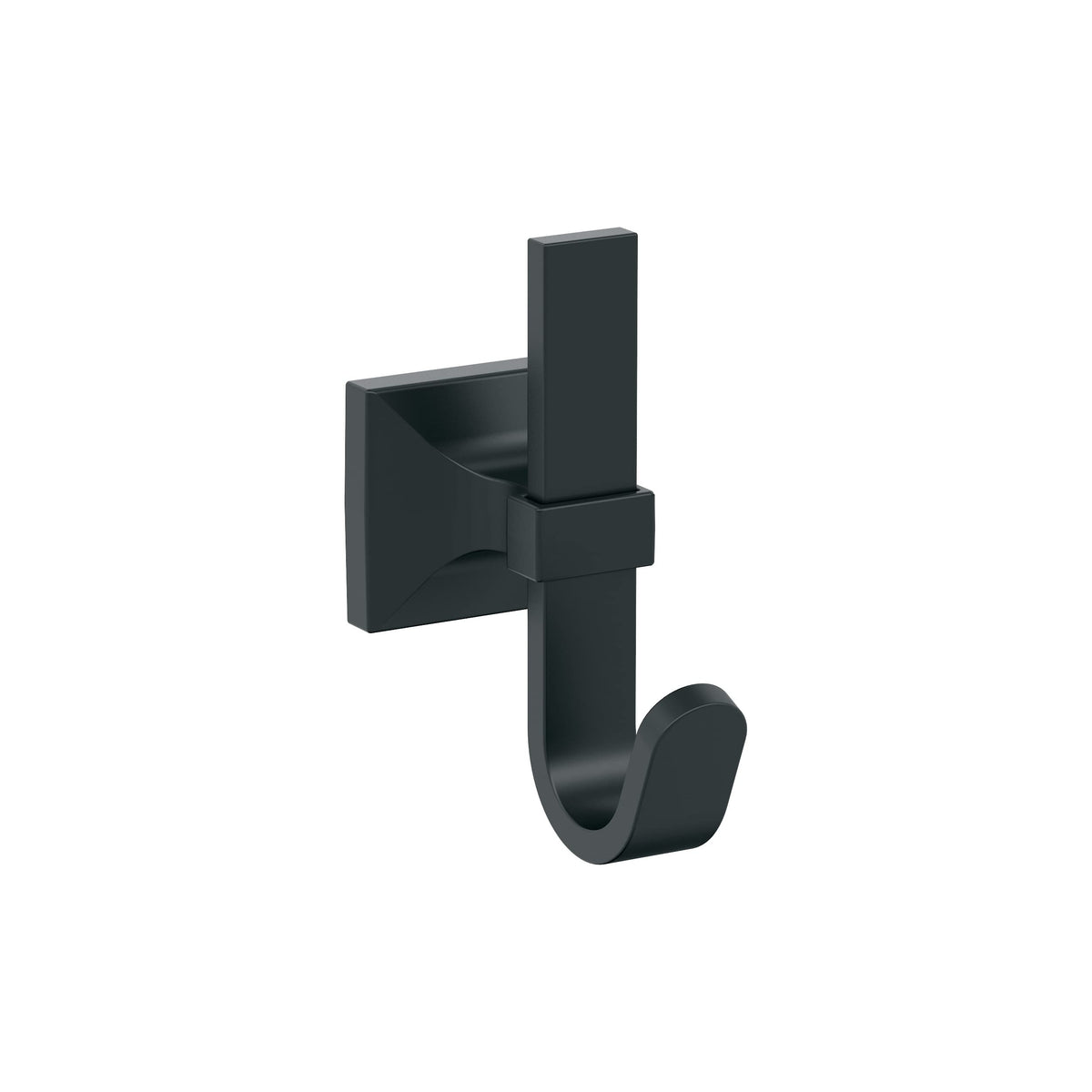 Amerock HBX36686MB Burbank Single Prong Decorative Wall Hook Matte Black Hook for Coats, Hats, Backpacks, Bags Hooks for Bathroom, Bedroom, Closet, Entryway, Laundry Room, Office