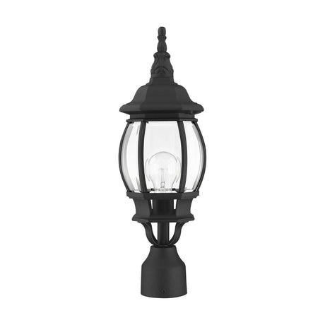 Livex Lighting 7522-14 Outdoor Post Top Lantern, Black Lighting, 18.5