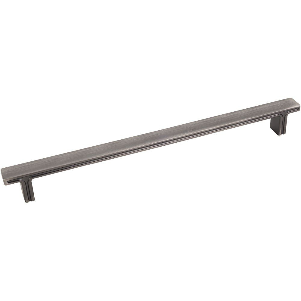 Jeffrey Alexander 867-228BNBDL 228 mm Center-to-Center Brushed Pewter Square Anwick Cabinet Pull