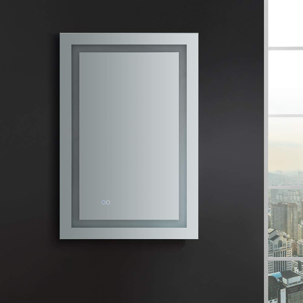 Fresca FMR022436 Fresca Santo 24" Wide x 36" Tall Bathroom Mirror w/ LED Lighting and Defogger
