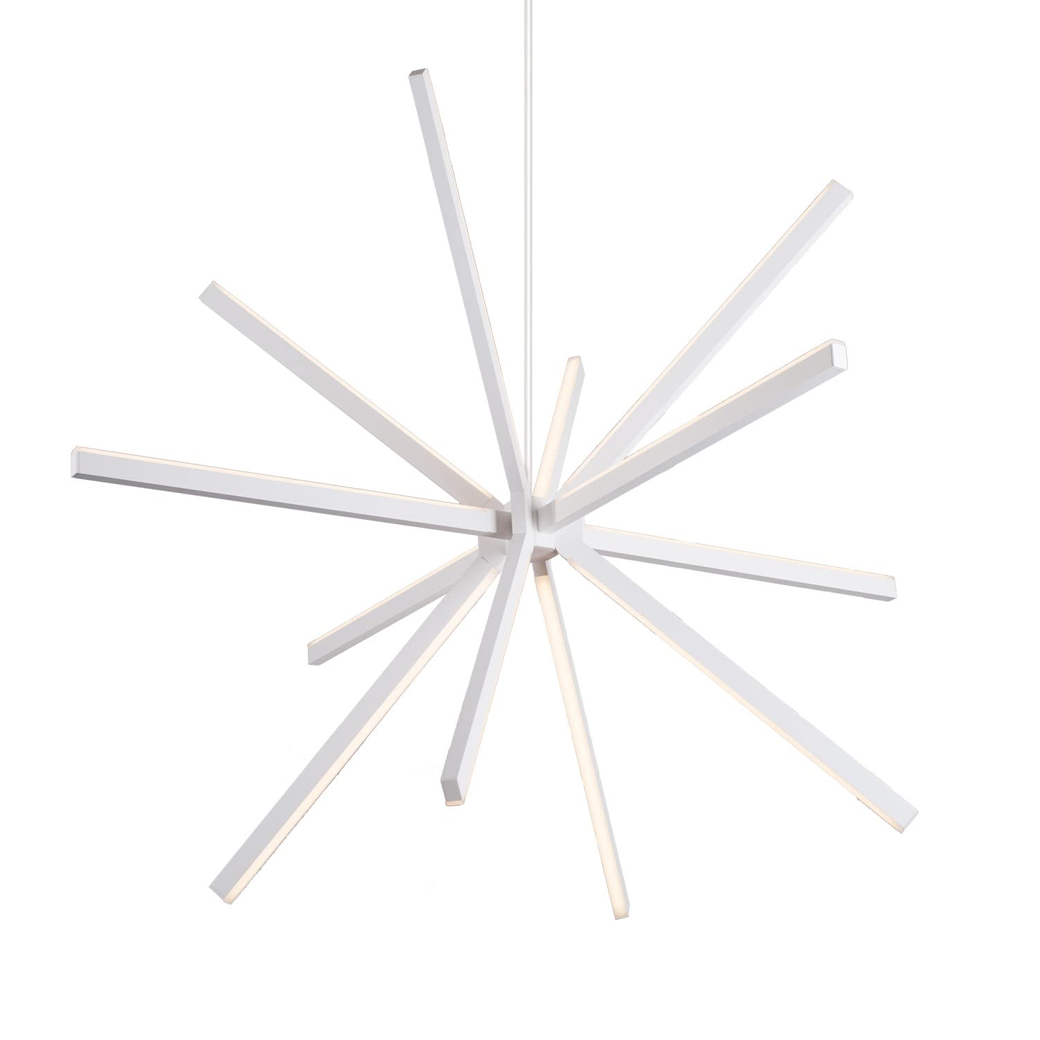 Kuzco CH14356-WH SIRIUS 56" CH White 120V TRIAC/ELV LED 3000K 90CRI 67W