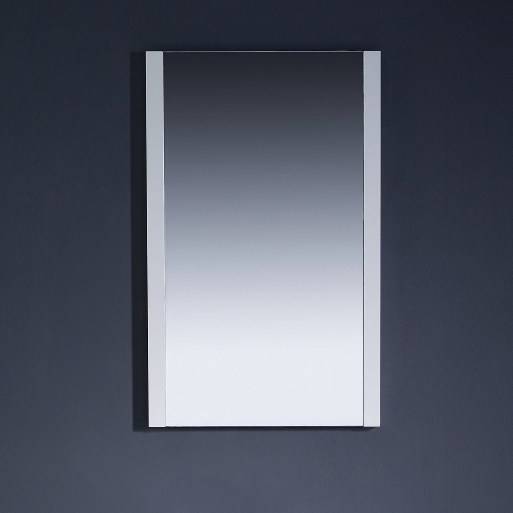 Fresca FVN62-2412WH-UNS Fresca Torino 36" White Modern Bathroom Vanity w/ Side Cabinet & Integrated Sink