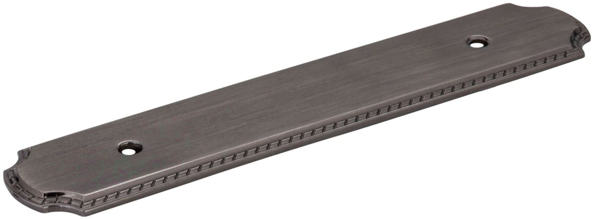 Jeffrey Alexander B812-96R-BNB 6-1/8" O.L. (96 mm Center-to-Center) Brushed Black Nickel Rope Pull Backplate