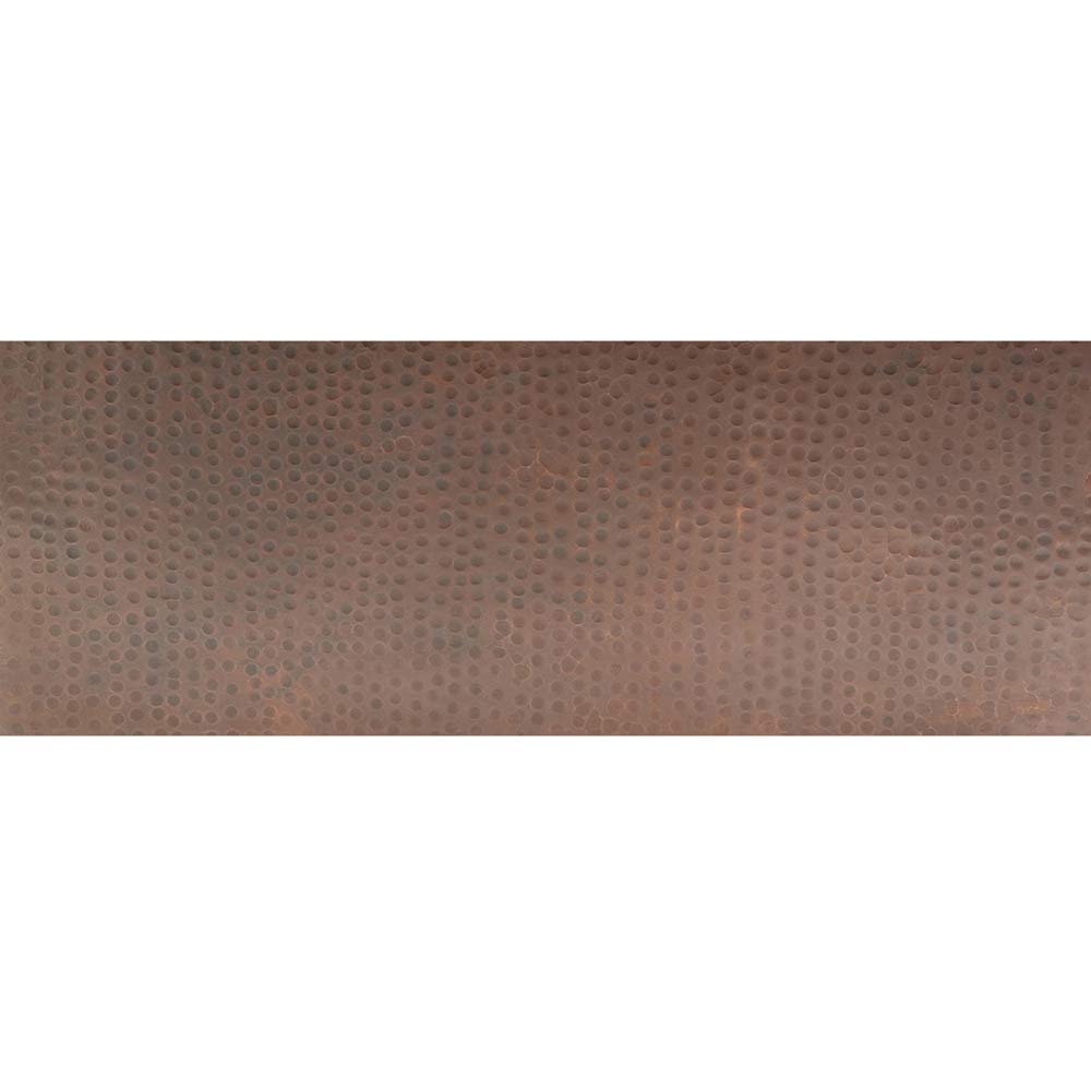 Premier Copper Products KA60DB33229 33-Inch Hammered Copper Kitchen Apron 60/40 Double Basin Sink, Oil Rubbed Bronze
