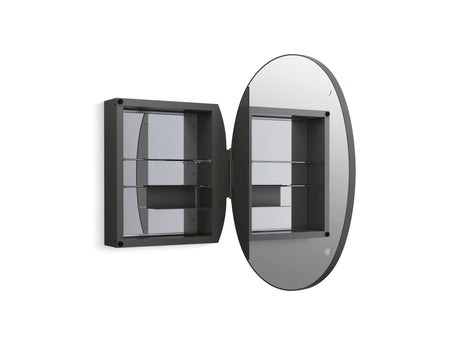 Kohler Verdera 24" x 34" Oval Framed Medicine Cabinet - Matte Black