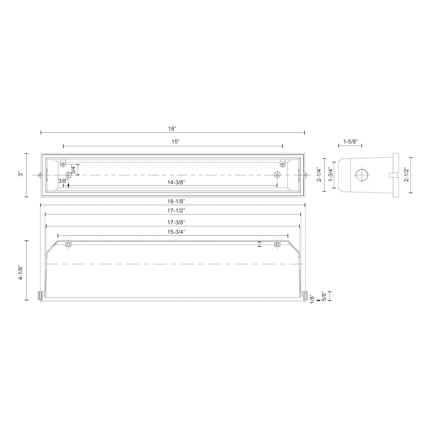 Kuzco ER9420-CBOX CONCRETE BOX FOR ER9420-BK/GY