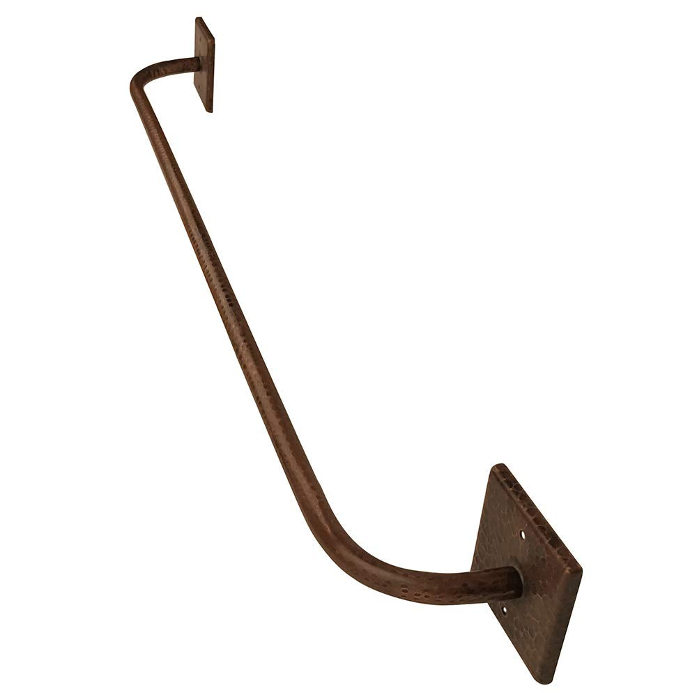 Premier Copper Products TR30DB 30-Inch Hand Hammered Copper Towel Bar, Oil Rubbed Bronze