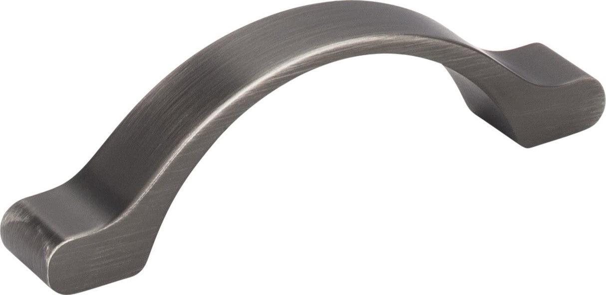 Elements 511-3BNBDL 3" Center-to-Center Brushed Pewter Arched Seaver Cabinet Pull