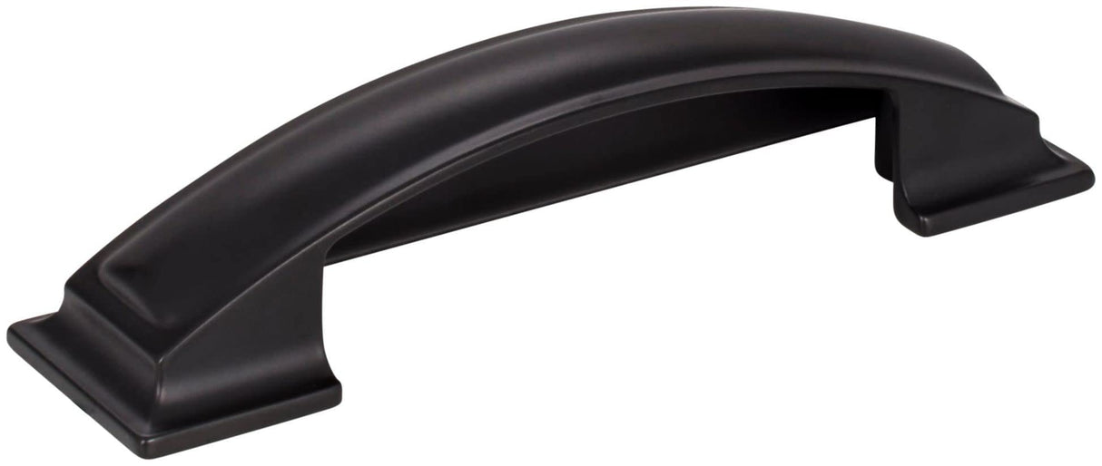 Jeffrey Alexander 436-96MB 96 mm Center-to-Center Matte Black Square Annadale Cabinet Cup Pull