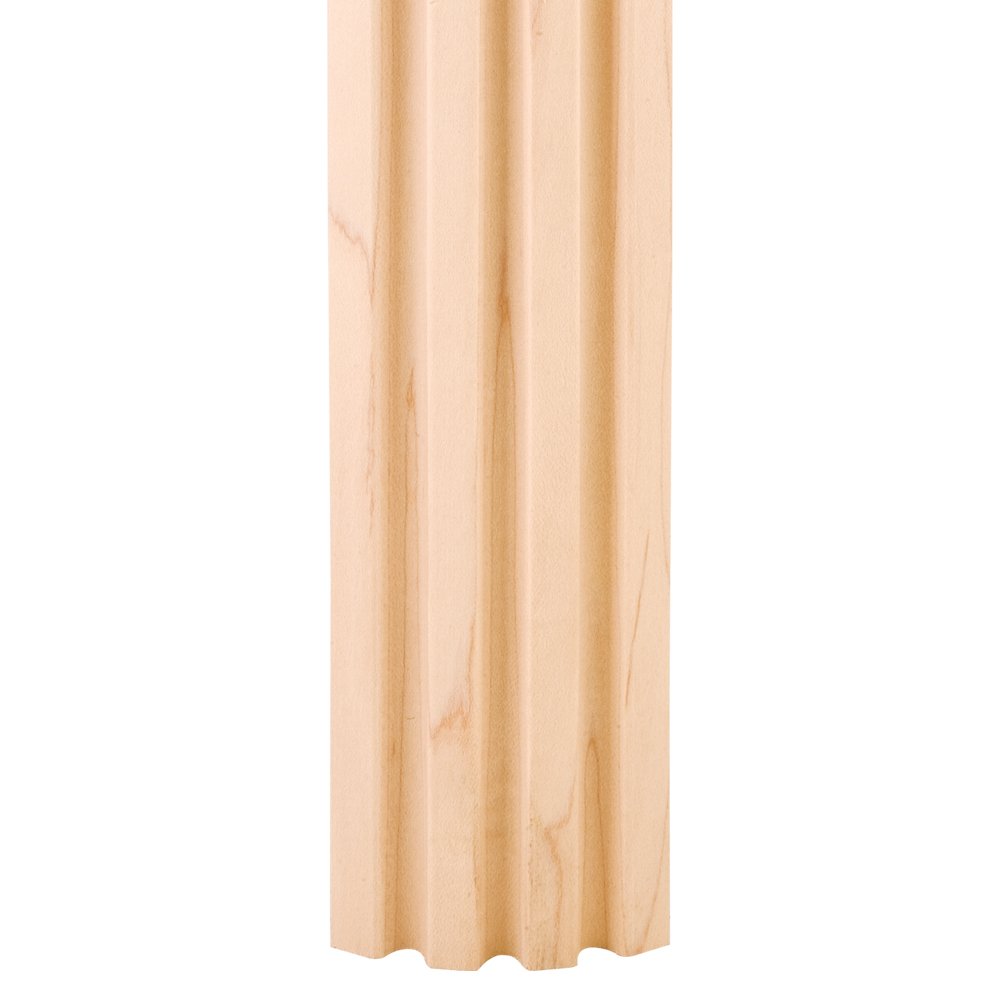 Hardware Resources CC1ALD 3/4" D x 2-3/4" H Alder Fluted Corner Moulding