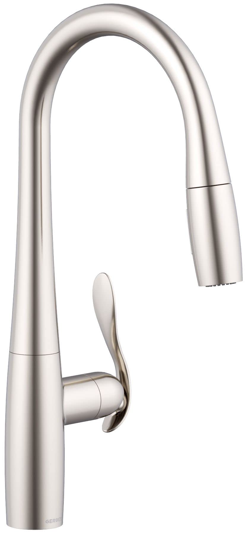 Gerber D454012 Chrome Selene Single Handle Pull-down Kitchen Faucet