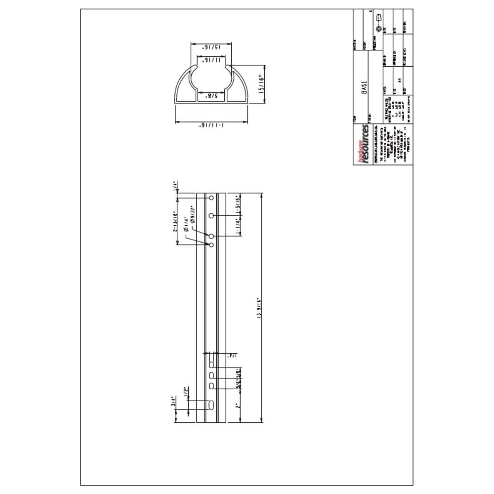Hardware Resources 355V-PC Polished Chrome Telescoping Valet Rod