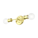 Livex Lighting 14422-12 Lansdale 2 Light ADA Vanity Sconce, Satin Brass